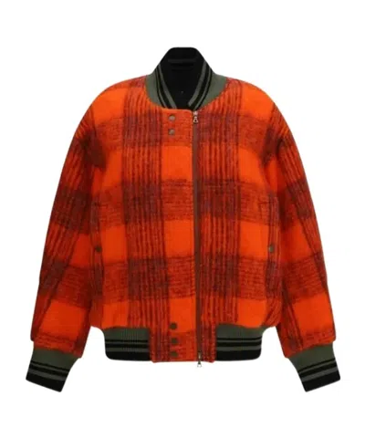 Dries Van Noten Long-sleeve Casual Jacket In Orange