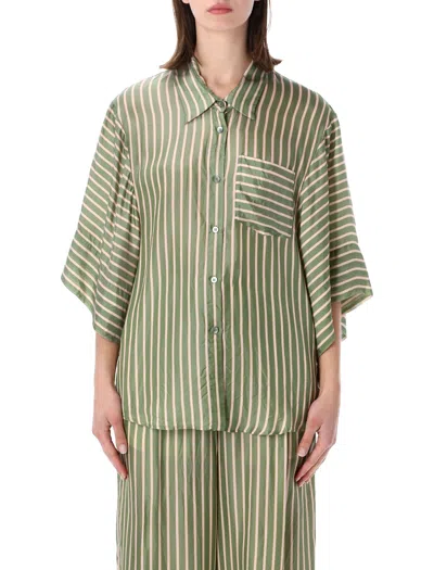 Dries Van Noten Long-sleeve Cotton T-shirt In Green