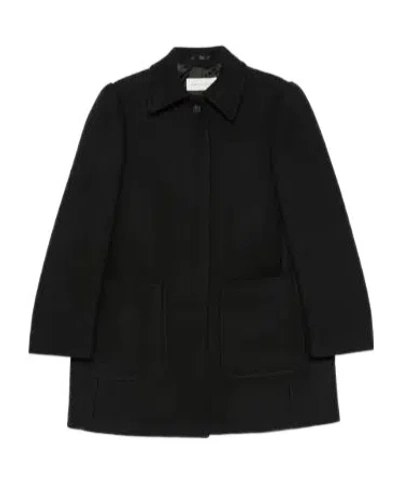 Dries Van Noten Long-sleeved Coat In Black