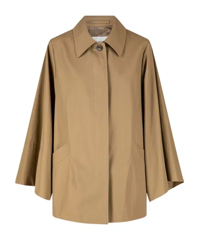 Dries Van Noten Long-sleeved Collared Jacket In Brown