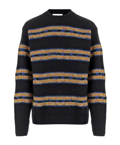 Dries Van Noten Long-sleeved Sweater In Black