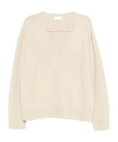 Dries Van Noten Long-sleeved Sweater In Neutral