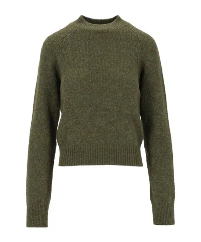 Dries Van Noten Long-sleeved Sweater In Yellow