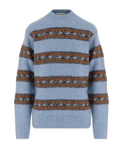Dries Van Noten Long-sleeved Sweater In Gray