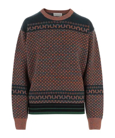 Dries Van Noten Long-sleeved Sweater In Multi