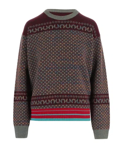 Dries Van Noten Long-sleeved Sweater In Multi