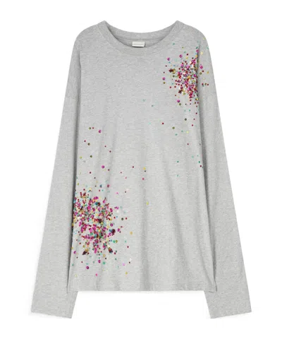 Dries Van Noten Long-sleeved T-shirt In Gray