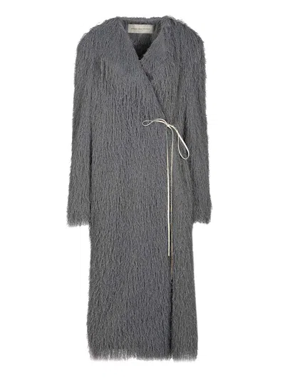 Dries Van Noten Look 48 - 00060-rivla 2031 Fringed Coat Coats Grey