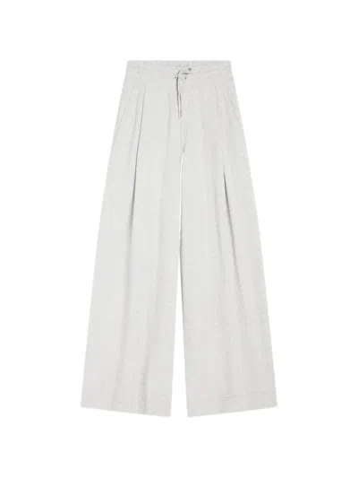 Dries Van Noten Loose Cotton Sweatpants In Neutral