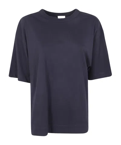Dries Van Noten Loose Cotton Tee In Blue