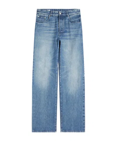 Dries Van Noten Loose Denim Pants In Blue