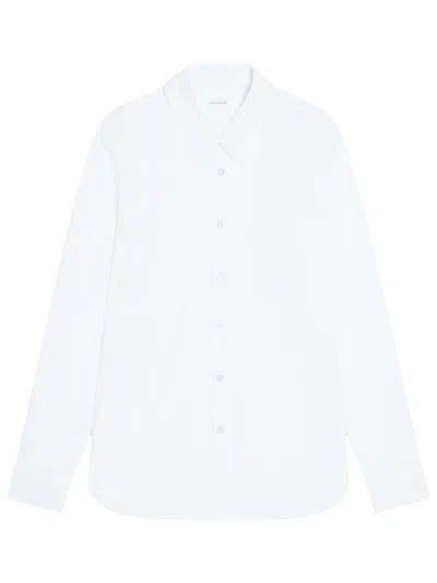 Dries Van Noten Loose Fit Classic Shirt In Cotton Poplin In White