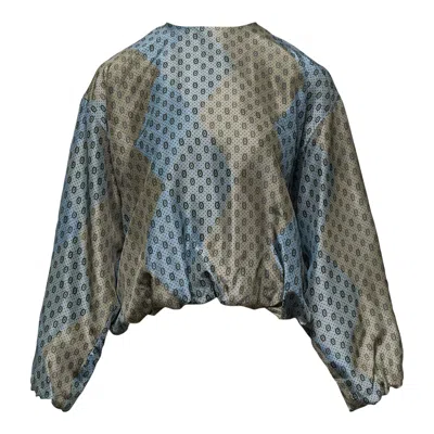 Dries Van Noten Loose Fit Long Sleeve Blouse In Multi