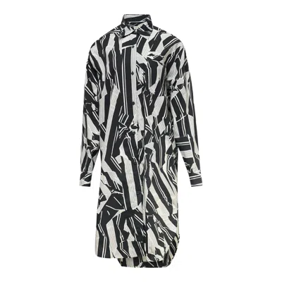 Dries Van Noten Loose Fit Shirt Dress In Multi