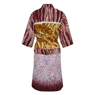 Dries Van Noten Loose Fit Short Sleeve Shirt In Burgundy