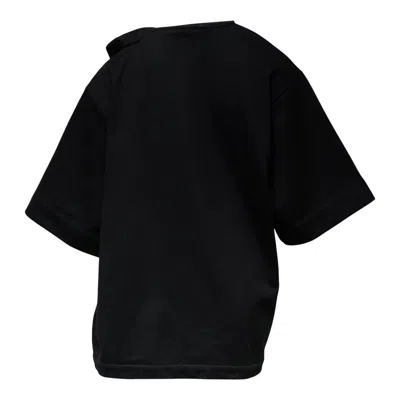 Dries Van Noten Loose Fit Short Sleeve Top In Black
