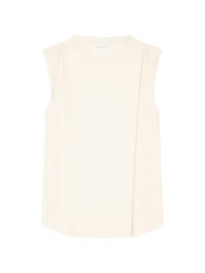 Dries Van Noten Loose Sleeveless T-shirt In Neutral