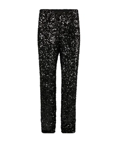 Dries Van Noten Loose Waist Casual Pants In Black
