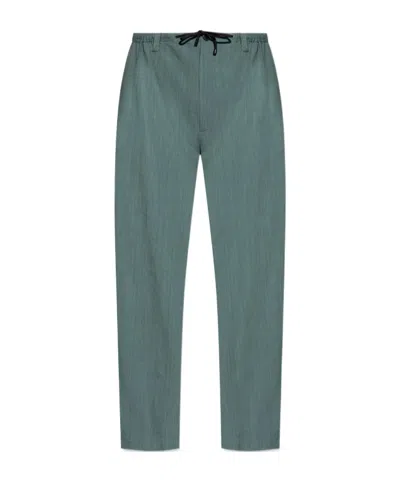 Dries Van Noten Loose Waist Casual Pants In Green
