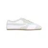 Dries Van Noten Low-profile Premium Leather And Suede Sneakers In White