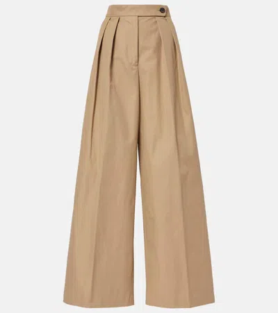 Dries Van Noten Pamplona Wide-leg Pants In Beige