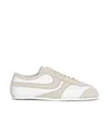 Dries Van Noten Suede-trimmed Leather Sneakers Shoes In White