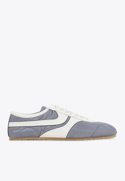 DRIES VAN NOTEN LOW-TOP SNEAKERS WITH LEATHER-PATCHES