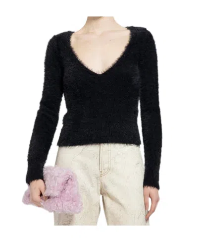 DRIES VAN NOTEN LOW V NECK SWEATER