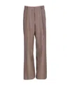 Dries Van Noten Low-waist Casual Pants In Brown
