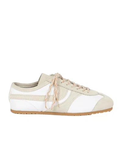 Dries Van Noten Low-top Lace-up Sneakers In White