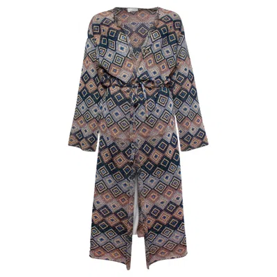 Pre-owned Dries Van Noten , Lurex Cardigan In Gray