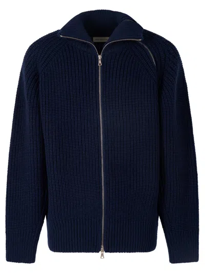 DRIES VAN NOTEN MONTY FULL-ZIP HIGH NECK SWEATER