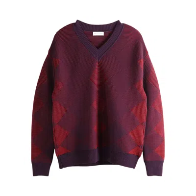 Pre-owned Dries Van Noten Mail Sweater 'bordeaux' | Brown | Men's Size M