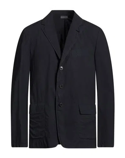 Dries Van Noten Man Blazer Navy Size 42 Cotton In Blue