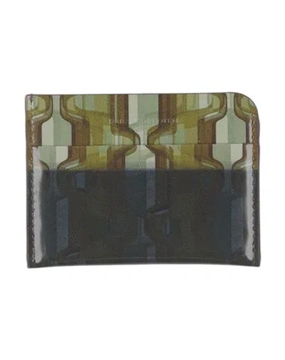 Dries Van Noten Man Cardholder Sage Green Size - Leather
