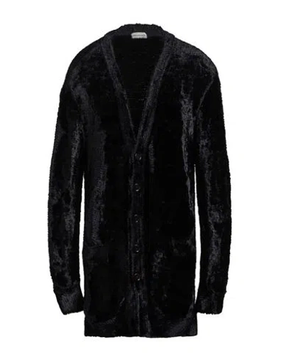 Dries Van Noten Man Cardigan Black Size M Viscose, Polyamide