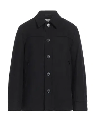 Dries Van Noten Man Coat Black Size 38 Wool, Polyamide In Multi