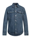 Dries Van Noten Dark Washed Denim Shirt With Breast-pockets In Blue