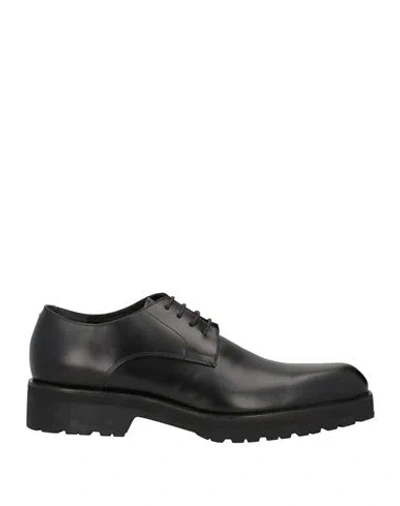 Dries Van Noten Man Lace-up Shoes Black Size 7 Leather