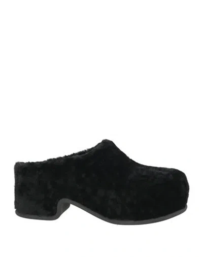 Dries Van Noten Man Mules & Clogs Black Size 9 Shearling