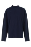 Dries Van Noten Long-sleeved Crewneck T-shirt In Blue