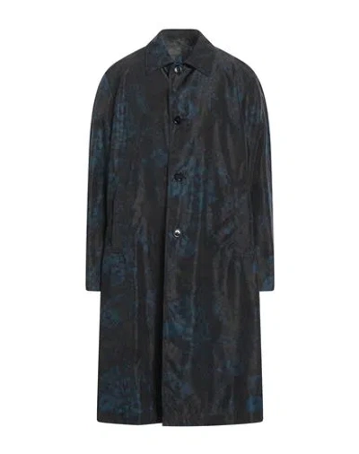 Dries Van Noten Man Overcoat & Trench Coat Blue Size L Polyamide