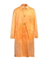 Dries Van Noten Man Overcoat & Trench Coat Orange Size M Polyamide In Orange