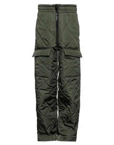 Dries Van Noten Man Pants Military Green Size L Polyester, Cotton, Polyamide