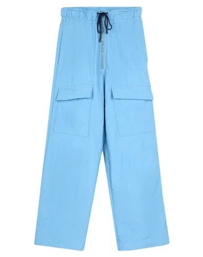 Dries Van Noten Man Pants Sky Blue Size Xl Polyester, Cotton, Polyamide