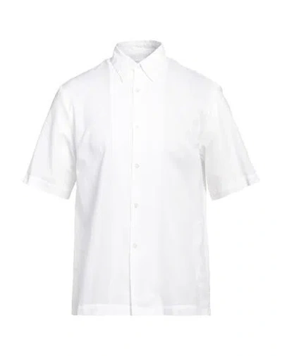 Dries Van Noten Man Shirt White Size 40 Cotton