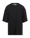 Dries Van Noten Man T-shirt Black Size L Cotton