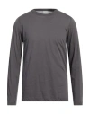 Dries Van Noten Man T-shirt Lead Size L Cotton In Grey