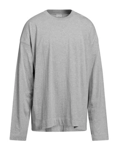 Dries Van Noten Man T-shirt Light Grey Size M Cotton