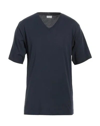 Dries Van Noten Man T-shirt Navy Blue Size Xl Cotton